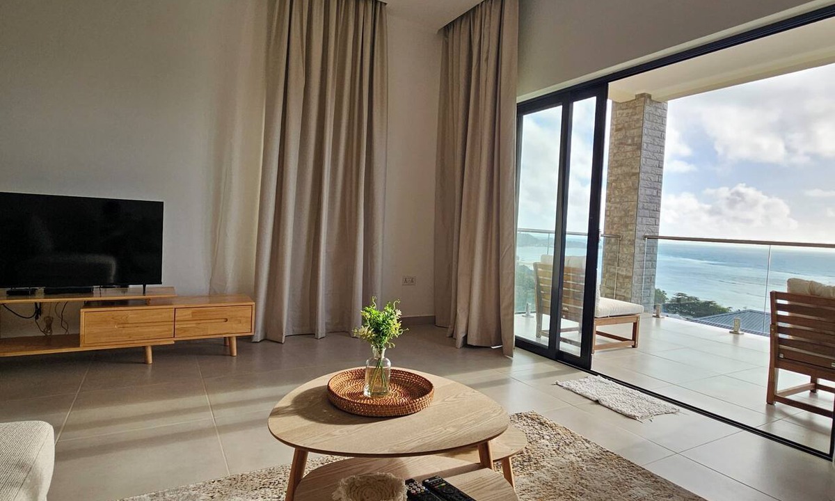 Mahe Island Apartment | Lily Holiday Apartments - A Modern Sea-View Apartment with AC near Au Cap Beach