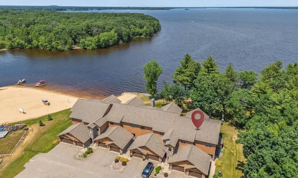 Mauston Condo | NEW - Lake & Beach Front -Directly On Castle Rock Lake. Newly updated!