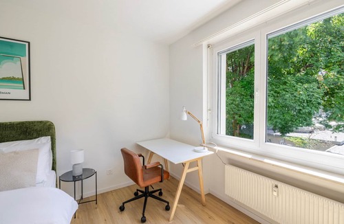 Vorstadte Apartment | Blueground | Basel-Vorstaedte, view, nr Rhine