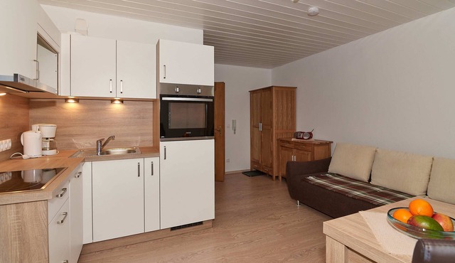02 Apartment Sonnleiten 35 sqm for max. 3 p., kitchen, 1 living/bedroom, 1 bedroom, balcony in Bergen