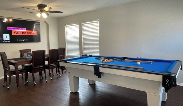 6-Bed Entertainment Haven with 155” Theater, Pool & Poker Tables in San Antonio