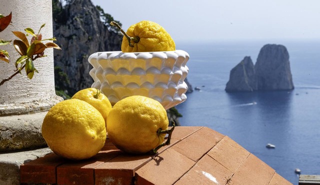 Central Traditional Caprese Villa overlooking the Faraglioni in Marina Piccola in Capri