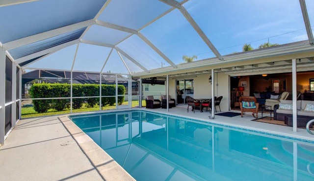 Direct Intercoastal Access W Pool in Cape Coral