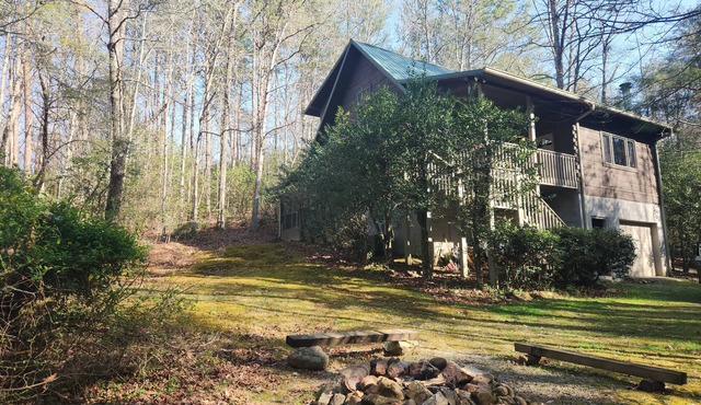 'Just a Step Away' - a Secluded Cabin on Stover Creek w/Fiber Wi-Fi & Hot Tub in Ellijay