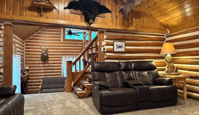 Log Cabin in the Woods in Munising Township