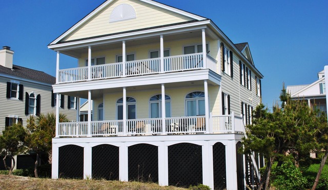 Oceanfront Beach Home with pool access located within Charlestowne Grant community. in Pawleys Island