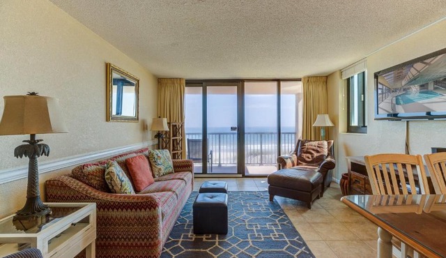 Oceanfront indoor swimming pool Sea Winds gorgeous oceanfront views secure building in Myrtle Beach