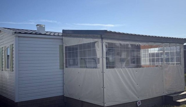 Practical mobile home, pets welcome - 4 guests in Biville-sur-Mer