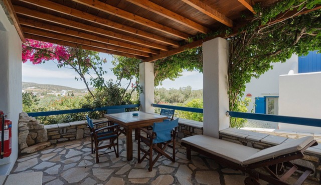 Studio Apartment "Maria's Village One Bedroom House 4" with Sea View, Private Terrace & Wi-Fi in Paros